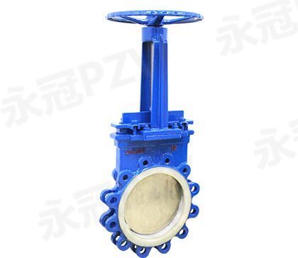 Ceramic plum-shaped knife gate valve PZV43TC
