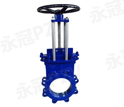 Manual eccentric dark rod knife gate valve PZ43H