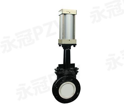 Ceramic knife gate valve inside PZ673TC