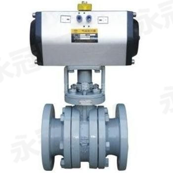 Pneumatic ceramic ball valve