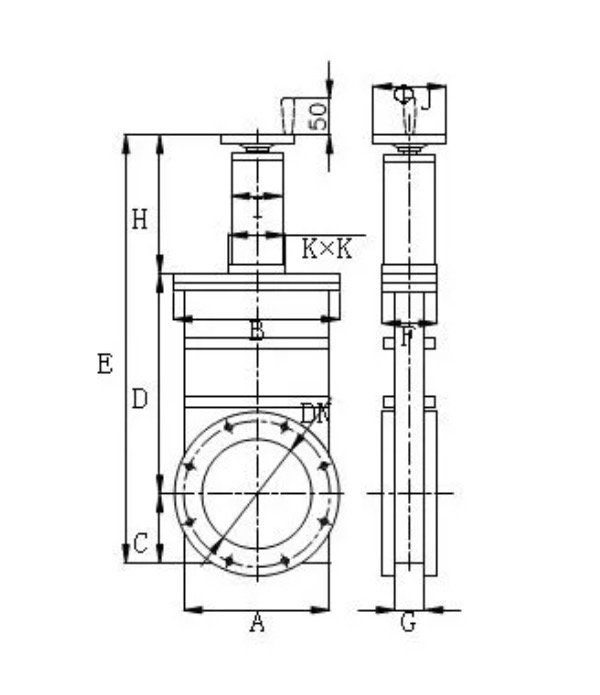 Structural diagram of manual plug-in valve